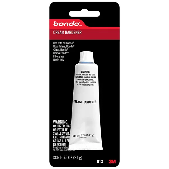 3M Automotive Bondo Red Cream Hardener, 00913, .75 oz, 1 Tube