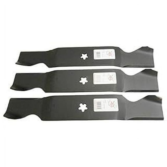 3 Hi Lift Blades fit Husqvarna 532187256 54" Deck 187254 187256 MZ5424S RZ5424