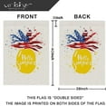 thumbnail image 4 of Thideape Pineapple Summer Houses Flag Double Sided Burlap Welcome Outdoor Decor Flags 28 x 40 Inch, 4 of 5