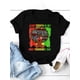 thumbnail image 2 of Camiseta con estampado del Día de la Independencia de Juneteenth, manga corta y cuello redondo, informal, para primavera y verano, ropa de mujer, camisetas informales, 2 of 5