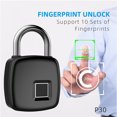 thumbnail image 5 of OKBY Candado Inteligente sin Llave Candado con Huella Digital P30 Candado Recargable Inteligente sin Llave USB Candado biométrico con Huella Digital Seguridad antirrobo, 5 of 5