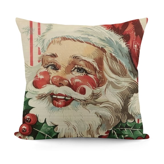 YINGXI Christmas Pillow Covers, Gold Striped Decorative Throw Pillow Cases Outdoor Winter Cushion Covers Holiday Farmhouse Sofa Couch Bed Decor 12x12in