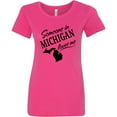 thumbnail image 3 of Inktastic Someone in Michigan Loves Me Women's T-Shirt, 3 of 5