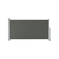 thumbnail image 4 of Auvent d'Intimité Rétractable – Écran Extérieur Double Face – Polyester 280 g Résistant à la Pluie et aux UV – Installation Rapide – Patio, Terrasse et Balcon – Pare-Soleil Gris - 71"x138 Pouces, 4 of 7