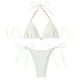 thumbnail image 4 of Trajes de baño para mujer, Trajes de baño para mujer, Trajes de baño de moda para mujer, Bikini con estampado de cuello en V, Traje de baño con relleno push-up, Conjunto de ropa de playa para mujer, 4 of 4