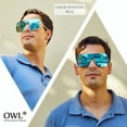 thumbnail image 6 of OWL Oversized Sunglasses for Women Men UV400 Lens Top Rimless Eyewear 2Pack, 6 of 8