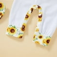 thumbnail image 6 of Babibeauty Newborn Baby Girl Romper Infant Letter Print Bodysuit Jumpsuit+Hat+Headband Coming Home Clothes Outfit (Yellow,1-3 Months), 6 of 14