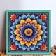thumbnail image 2 of Kit Punto Cruz Con Mandala Impreso Hilo Algodón Ecológico Bordado 11CT 50x50cm, 2 of 9