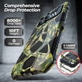 thumbnail image 4 of Compatibility with iPhone 16 Pro Max Case Heavy Duty Protection Rugged Screw Full Body Military Grade Metal Bumper Rubber with Hard Durable Phone Cases Cover Men  2024 Camouflage, 4 of 14