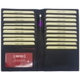 thumbnail image 5 of Genuine Leather Checkbook Cover, Gift For Him, Gift For Her, Bifold Long Wallet with RFID Blocking Black, 5 of 8