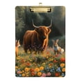 thumbnail image 6 of ALAZA Plastic Clipboard A4 Letter Size Decorative Clipboards for Students Women Men 9" x 12.5" Highland Cattle Animals, 6 of 6