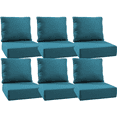 thumbnail image 6 of Opohoro Outdoor Deep Seat Cushion Set, 24"x24"x6", Water Resistant & UV Resistant Comfortable Furniture Cushions for Patio Chair, Sofa, Loveseat, 6 of 12