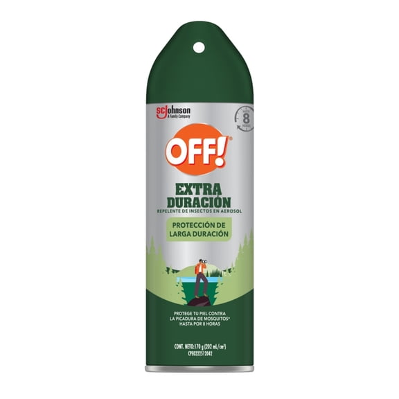 Repelente de Insectos en Aerosol OFF! Extra Duración 170gr
