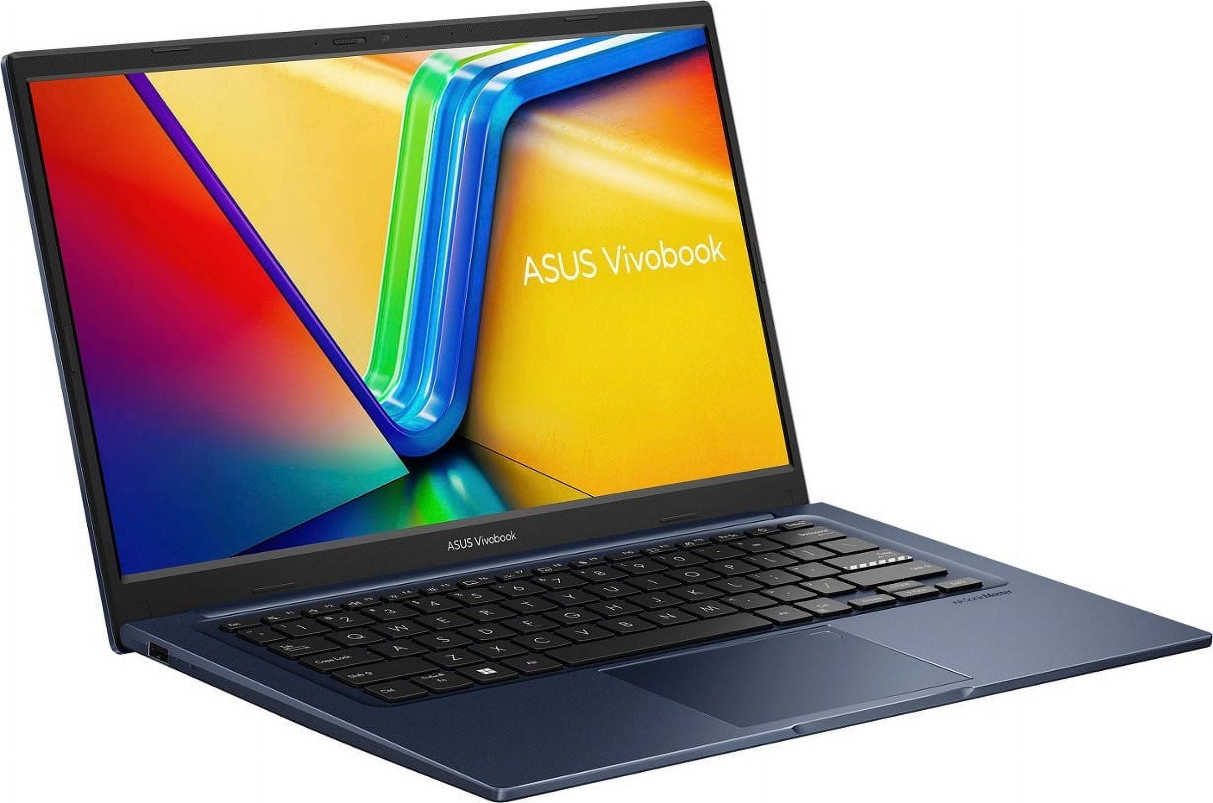 ASUS VivoBook 14 Premium Business Laptop 14" FHD Anti-glare Intel Hexa-core i3-1215U 16GB DDR4 512GB SSD USB-C Privacy Webcam SonicMaster Win11 Blue