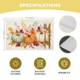 thumbnail image 5 of Sage Green Orange Pumpkins Fall Placemats Set of 2, Thanksgiving Eucalyptus Washable Wipeable Table Mats for Dining Tables, Indoor Outdoor Kitchen Place Mats for Holiday Party Table Decor, 5 of 9