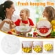 thumbnail image 1 of Fiudx Funda Reutilizable para Alimentos, Bandas Elásticas, Diseño Transparente, Material Ecológico y Seguro, Ideal para Guardar Platos y Cuencos, Picnics y Uso Al Aire Libre, Juego de 100 Unidades, 1, 1 of 7