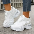 thumbnail image 2 of Mepaouo Chunky Sneakers for Women Fashion Platform White Casual Dad Shoes Wedge Walking Sport Sneaker, 2 of 7
