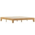 thumbnail image 2 of Emma + Oliver King Sized Wooden Platform Bed with Natural Pine Finish and Wooden Support Slats; No Box Spring or Foundation Required, 2 of 11