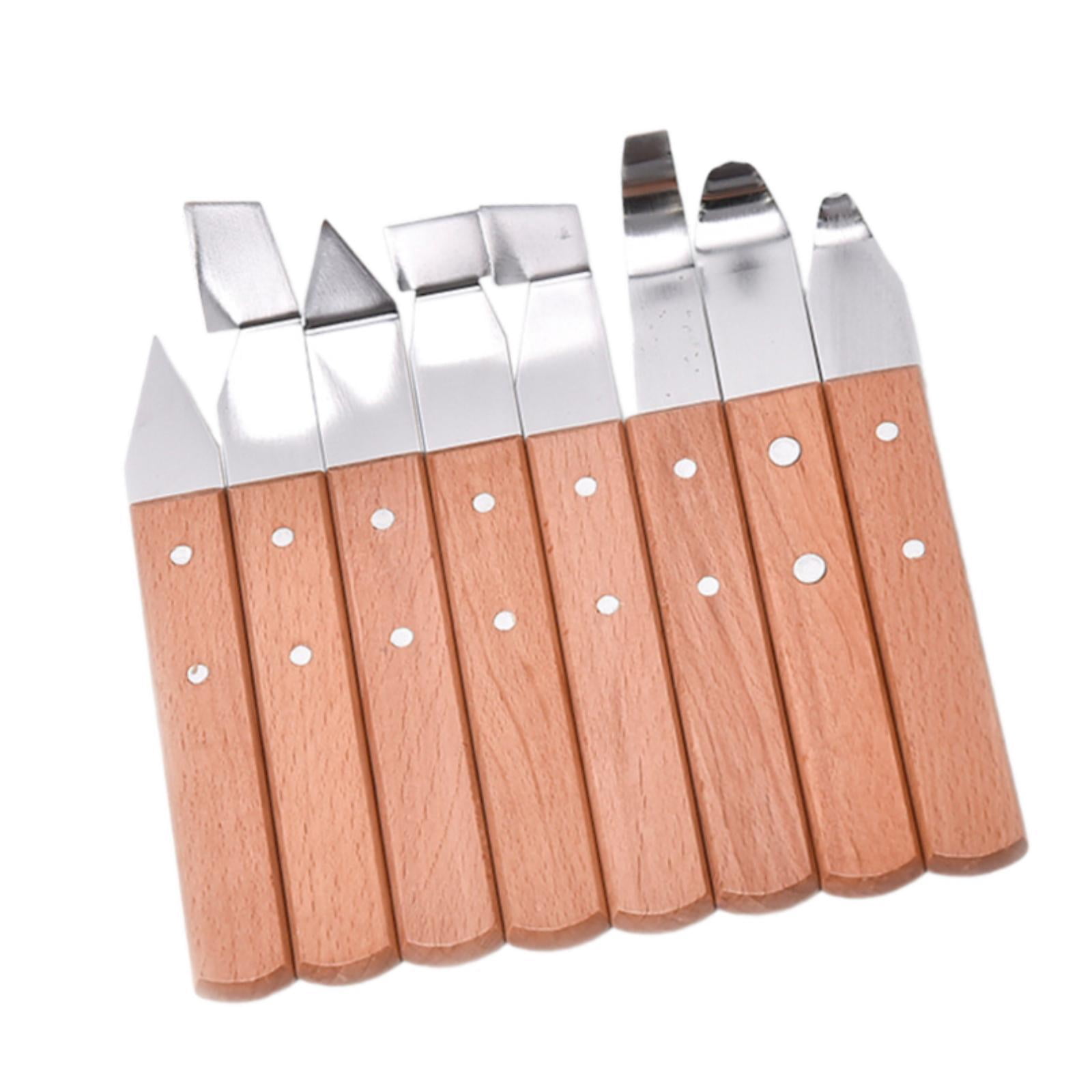 Sharprepublic 8x Clay Sculpture Knives Clay Modelling Shaping Knives Kit for Wood DIY Cups