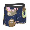 thumbnail image 3 of Kll Sloth With Donuts Men'S Cotton Boxer Briefs Underwear-Medium, 3 of 9