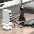 thumbnail image 1 of Wzzjkit Chargeur Numérique à Cinq Interfaces USB 5V4A avec Plusieurs Protections Adapté aux Appareils Système IOS et Android Prise Multifonctionnelle, 1 of 6
