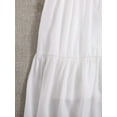 thumbnail image 3 of Women's Ruffle Hem Midi Skirt High Waist A Line Swing Solid Skirts, 3 of 4
