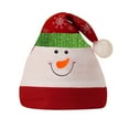 thumbnail image 2 of LIZUOJUN Under $3 Plush Santa Hat For Adults Soft Comfort Easy Pull-On Christmas Party Cold Weather Wear Gift For Women Cozy Warmth Stretchy Fit Breathable Knit, One Size, 2 of 2