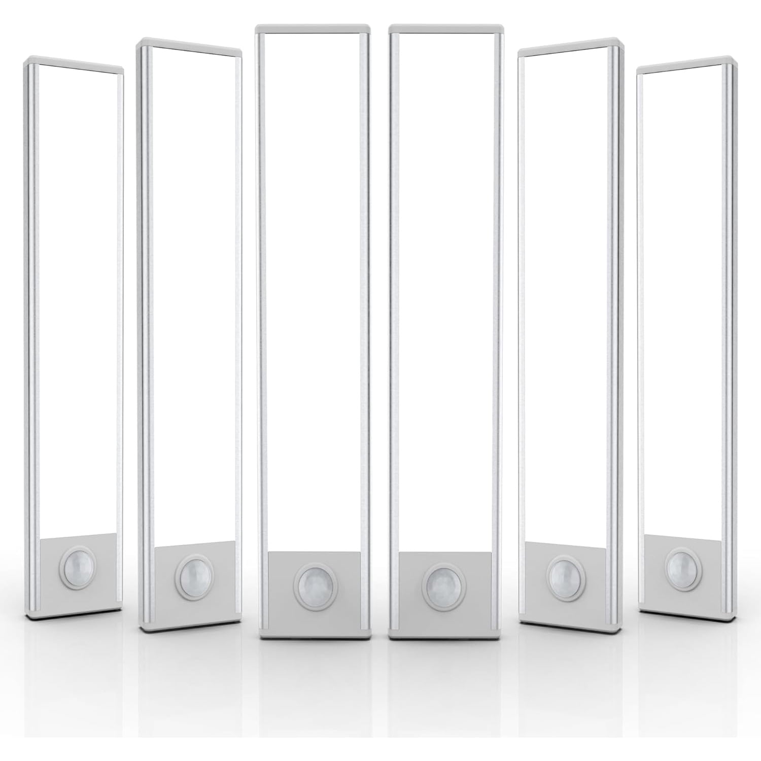 6 Pack Under Cabinet Lights Wireless, 32 LED Motion Sensor Light Indoor Rechargeable Magnetic Closet Lights Battery Operated, Under Counter Lights for Kitchen, Wardrobe, Hallway, Stairs