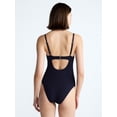 thumbnail image 3 of Free Assembly Women's Scalloped Balconette Underwire One Piece Swimsuit, Sizes XS-XL, 3 of 5