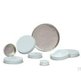 thumbnail image 1 of 33-400 White Metal Cap with Pulp & Aluminum Foil Liner - Pack of 3400, 1 of 1