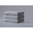 thumbnail image 4 of Japanese Imabari Luxury Gray Blossom Stitch Towel -Ultra Soft, Highly Absorbent & Quick Dry, 4 of 7