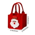 thumbnail image 3 of Christmas Gift Bag – Felt Holiday Apple Candy Treat Bag with Handle – 5 Cute Styles: Santa, Snowman, Tree, Elk – Reusable Xmas Packaging for Kids, Family, Parties, 3 of 5
