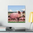thumbnail image 4 of Pig in Hyperrealism. - Canvas, 4 of 10