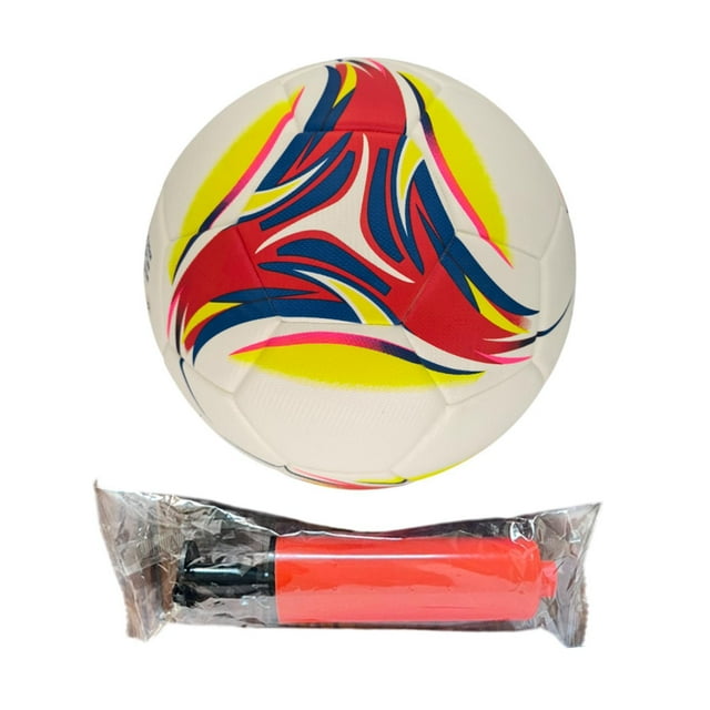 Balón de fútbol tamaño 5, balón de partido, ligero, equipo de entrenamiento de fútbol para Rojo