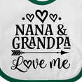 thumbnail image 4 of Inktastic Nana and Grandpa Love Me Girls Baby Bib, 4 of 4