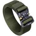 thumbnail image 2 of FAIRWIN Tactical Belt, Military Style Webbing Riggers Web Gun Belt with Heavy-Duty Quick-Release Metal Buckle (Green, S 30"-36") FAIRWIN FAIRWIN, 2 of 2
