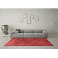 thumbnail image 3 of Ahgly Company Indoor Square Persian Red Traditional Area Rugs, 4' Square, 3 of 4