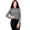 thumbnail image 1 of Sueter Mujer Cuello Unitalla Alto Manga Larga Sueteres Casual Sweater, 1 of 5