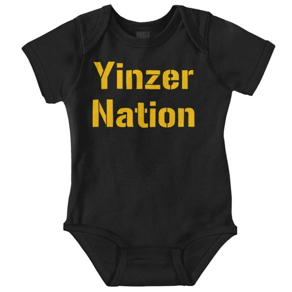 Pittsburgh Pennsylvania Yinzer Nation Romper Boys or Girls Infant Baby Brisco Brands NB