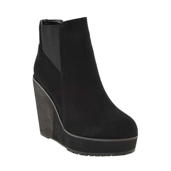 XY London Womens Roweena Wedge Boots