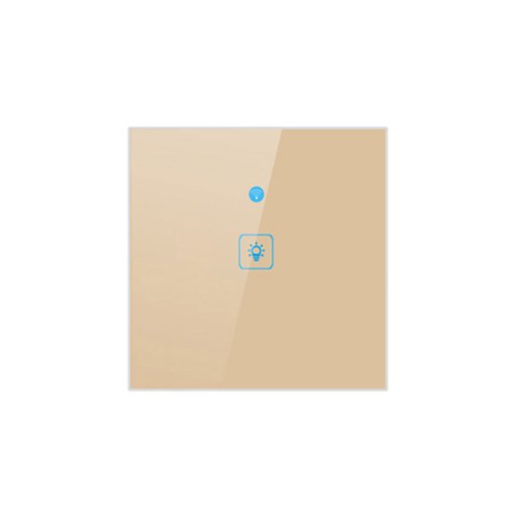 Bewildely Panel táctil inteligente con WiFi, persiana enrollable, interruptor de sincronización Flexible, controlador de automatización, aplicación Accesorios para electrodomésticos Dorado Bewildely HA065845-02