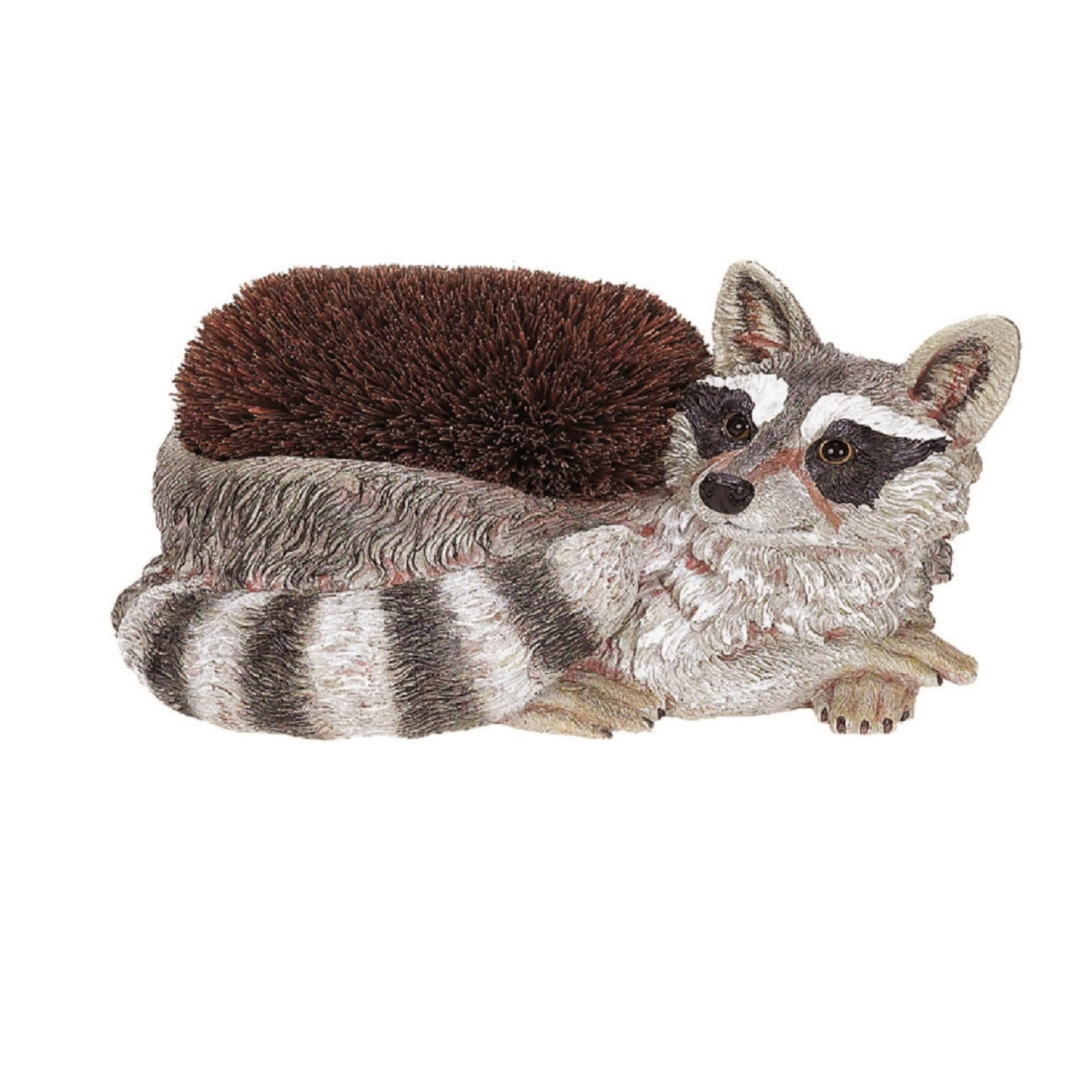 Homestyles 14"L Raccoon Boot Brush and Scraper Home & Garden Nature