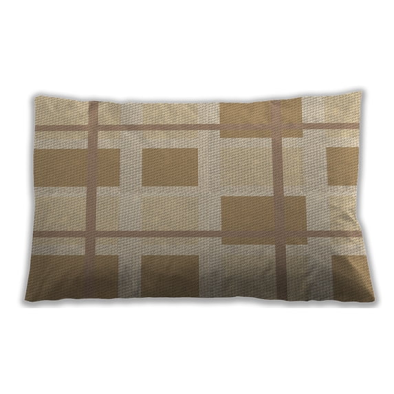 Ahgly Company Outdoor Rectangular Contemporary Lumbar Throw Pillow, 13 inch by 19 inch