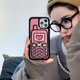 thumbnail image 1 of Ins Love - Funda de teléfono de felpa con patrones geométricos, funda suave a prueba de golpes para iPhone 14 11 12 13 Pro Max X XR XS Max zhangyuxiang LED, 1 of 2
