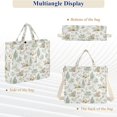 thumbnail image 6 of FORMRS Womens Corduroy Tote Bag Crossbody Shoulder Purse Handbag with Detachable Strap, Watercolor Forest Pattern, 6 of 7