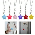 thumbnail image 2 of Multicolor Phone Lanyard Jelly Star Shape Pendant Keychain Anti-Lost Phones Chains Cellphones String Straps Accessory, 2 of 21
