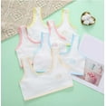 thumbnail image 5 of Wuxian Girls Bralette Crop Top Bra Seamless Sports Bra Training White Teen Bra Camisole Style Lightweight Seamless Kids Bra,White, 5 of 7