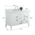 thumbnail image 6 of Vanity Art 48" Single Sink Bathroom Vanity Cabinet with Ceramic Countertop, 6 of 9