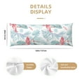 thumbnail image 3 of Fotbe Tropical Flamingo Funda para Almohada Corporal con Diseño, Funda de Microfibra Ultrasuave de 20x54 Pulgadas, Ropa de Cama Elegante, 3 of 7