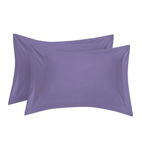 PiccoCasa 2Pcs Fundas de Almohada de Algodón para Cama, Lavanda No Estándar